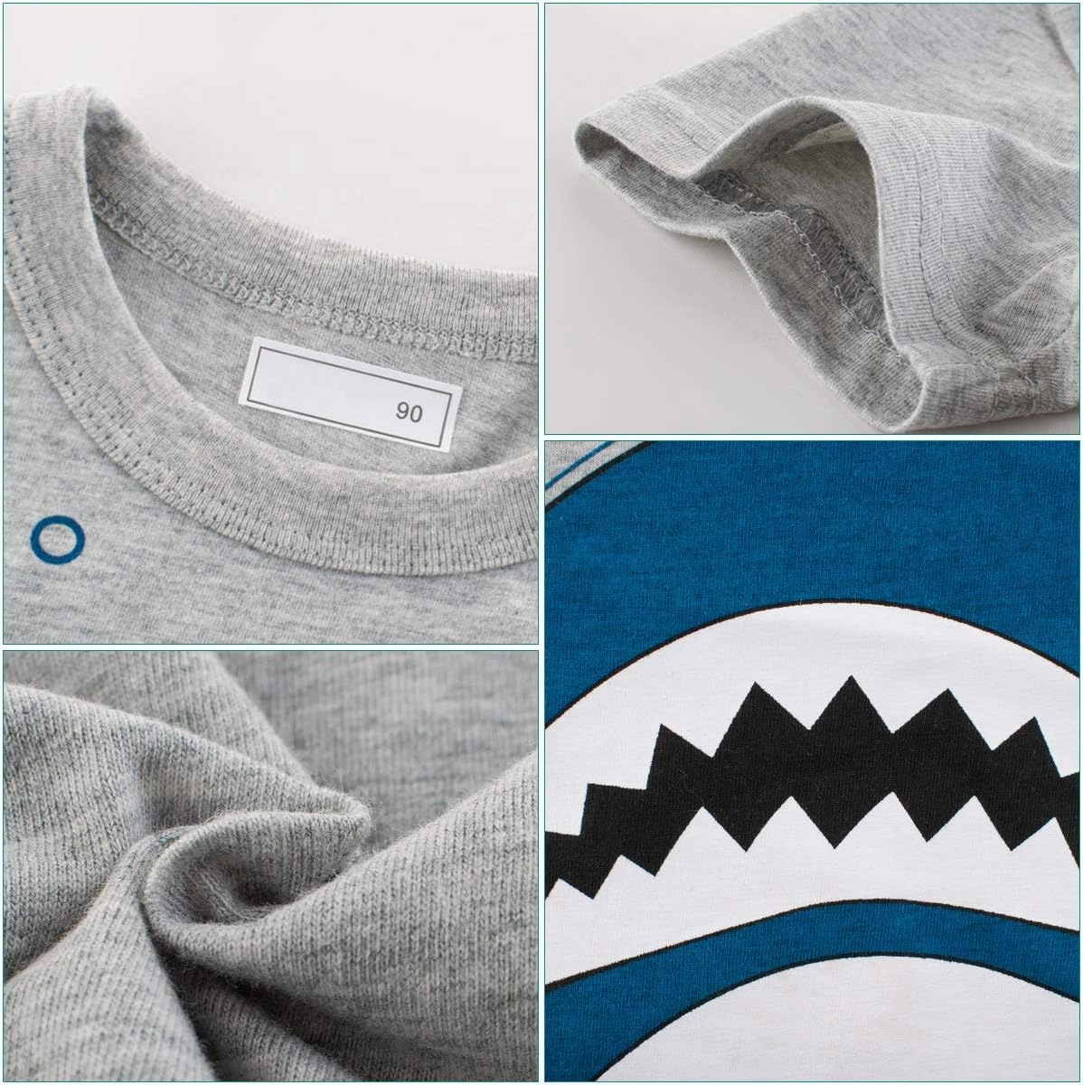Boys' 4-Pack Excavator Short Sleeve Crewneck T-Shirts Top Tee Size 2-7 Years Toddler Boys' Value Pack Cotton T-Shirt