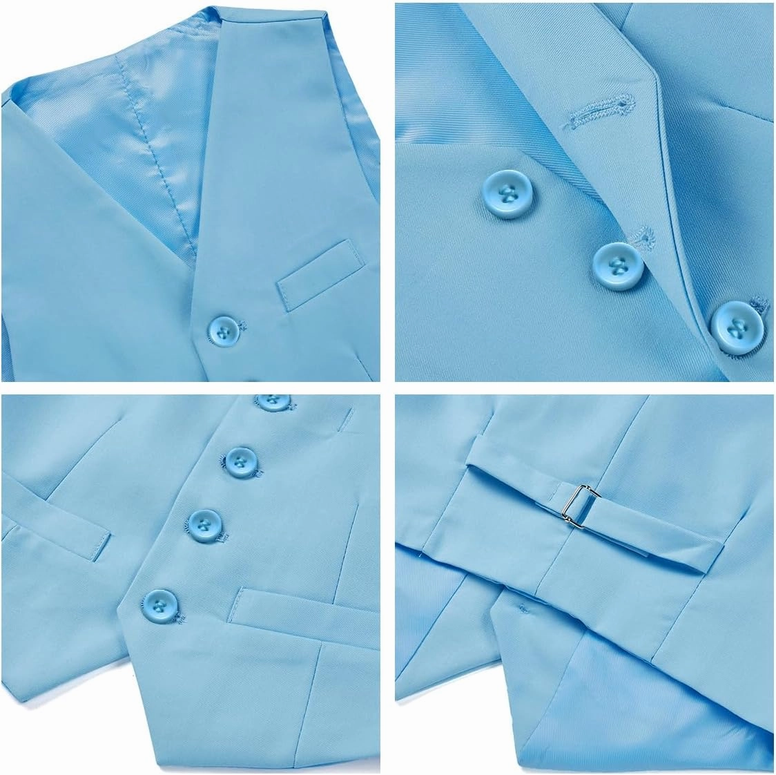 Boys Suits 3 Piece Formal Kids Tuxedo Suits for Boys Slim Fit Casual Ring Bearer Outfit with Blazer Jacket Pants and Vest