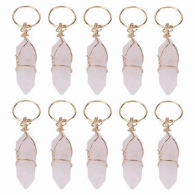 Braids Jewelry, Dreadlock Crystal Shaped 10 Pcs Hair Accessories Decorative for Braids for Women(XK-1)