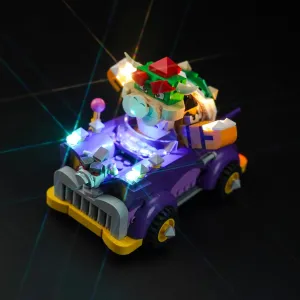 BrickBling LED Light Compatible with Lego Bowser’s Muscle Car Expansion Set; Creative Lighting Compatible with Lego 71431-No Model Included