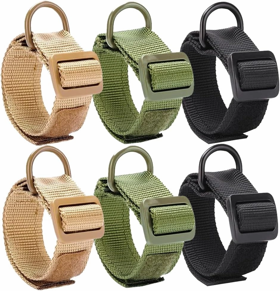 BSGB 6Pcs Tactical Gun Sling Adapter Adjustable Rifle Sling D Ring Loop 1.25” Heavy Duty Nylon Strap Shoulder Strap Attachment for Shotgun Rifle Buttstock