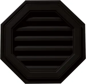 Builders Edge 120011818002 18" Octagon Vent 002, Black