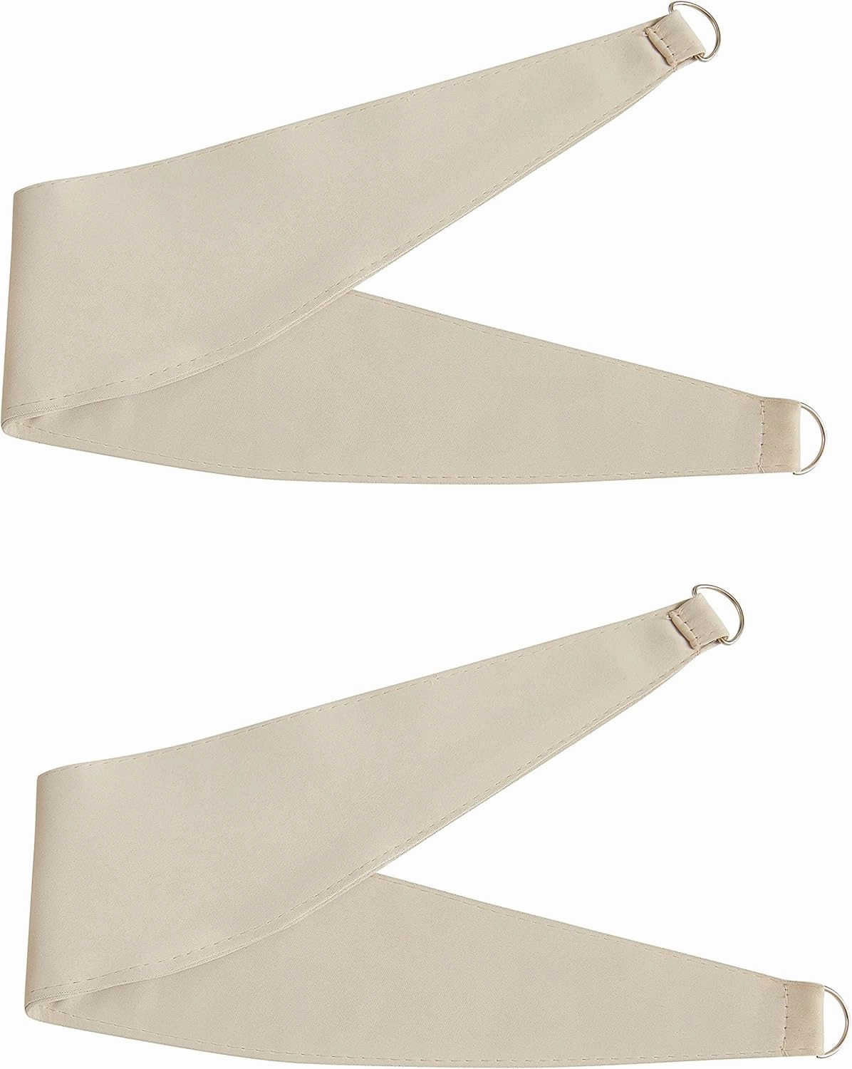 Bujasso Beige 80% Blackout Curtains with Sheer Overlay Mix and Match Double Layer Thermal Insulated Window Panels 84 inch for Living Room Bedroom Beige Drapes with Tiebacks Grommet Top 54" Wx84 Lx2
