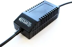 C128 PSU Modern Black US - Replacement Commodore 128 Power Supply, US Plug