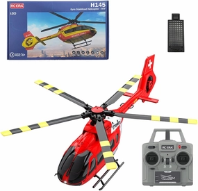 C190 2.4G RC Helicopter Model Toy, 1/30 Scale Remote Control Military Helicopter 6CH 6-Axis Gyro Airplane Single-Rotor Flying Aircraft, One Key Take Off/Landing Ready to Fly - RTF