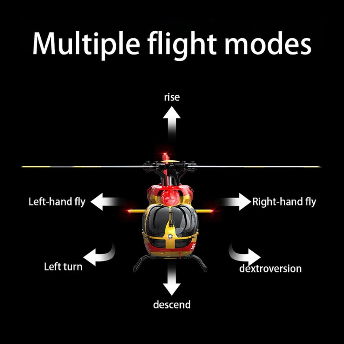 C190 2.4G RC Helicopter Model Toy, 1/30 Scale Remote Control Military Helicopter 6CH 6-Axis Gyro Airplane Single-Rotor Flying Aircraft, One Key Take Off/Landing Ready to Fly - RTF