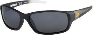 Caterpillar Men's Sensor Rectangular Polarized Sunglasses