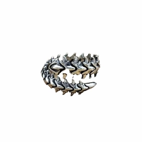 Centipede Adjustable Solid 925 Stering Silver Ring, Anime Cosplay Ring Womens Jewelry gift Bold Thumb Ring for men by Forever Gems & Jewels (Silver Oxidized, 9)