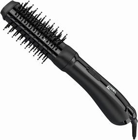 Ceramic Hot Air One-Step Hair Styler and Volumizer - Lightweight 1000W Ionic 3-in-1 Hair Dryer, Curling Brush
