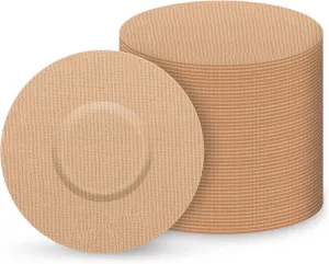CGM Patches for Freestyle Libre & Medtronic Guardian (25-Pack), Sweat-Resistant Waterproof Breathable Skin-Friendly Latex Free Adhesive Patches, Durable CGM Patches (Tan)