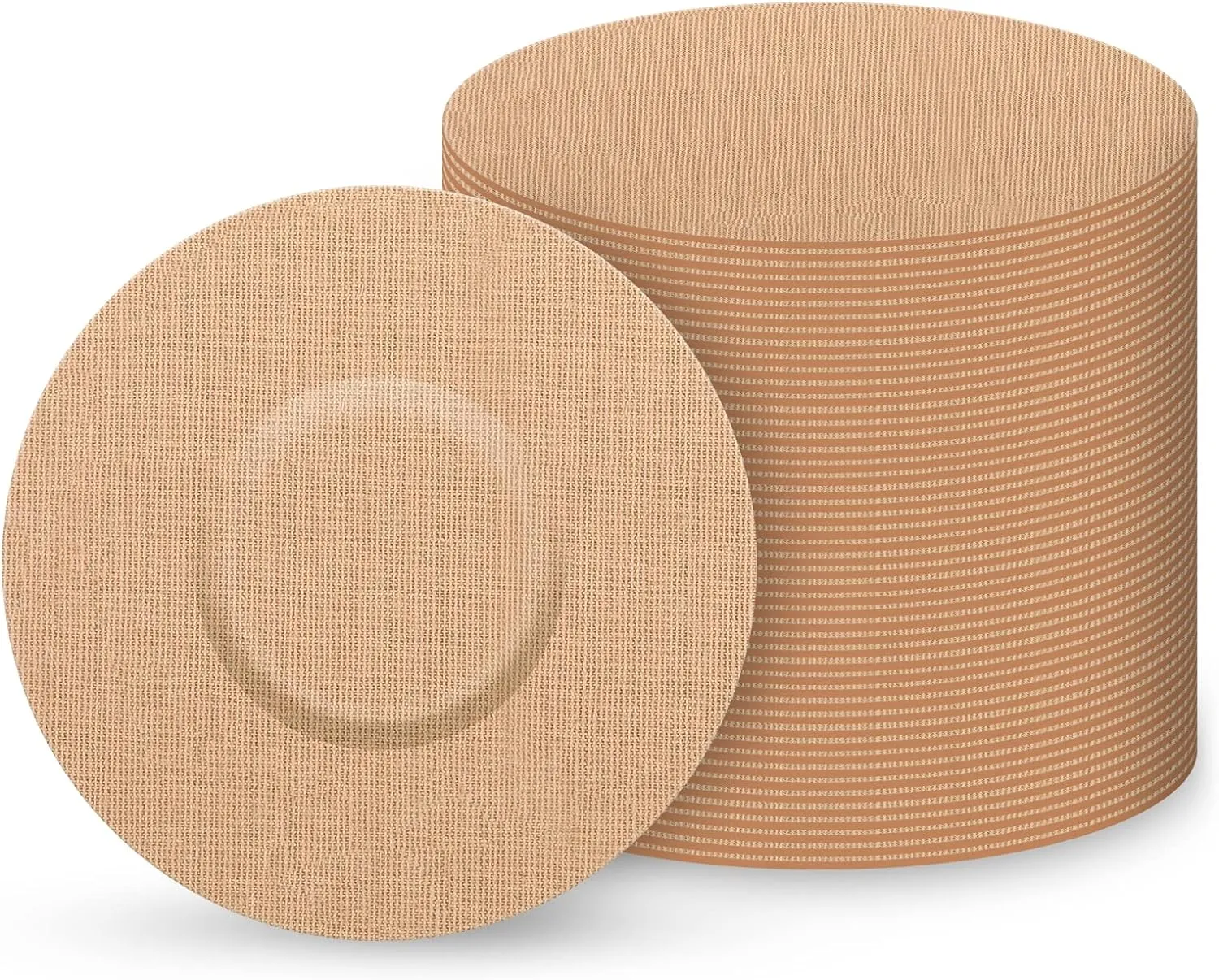 CGM Patches for Freestyle Libre & Medtronic Guardian (25-Pack), Sweat-Resistant Waterproof Breathable Skin-Friendly Latex Free Adhesive Patches, Durable CGM Patches (Tan)