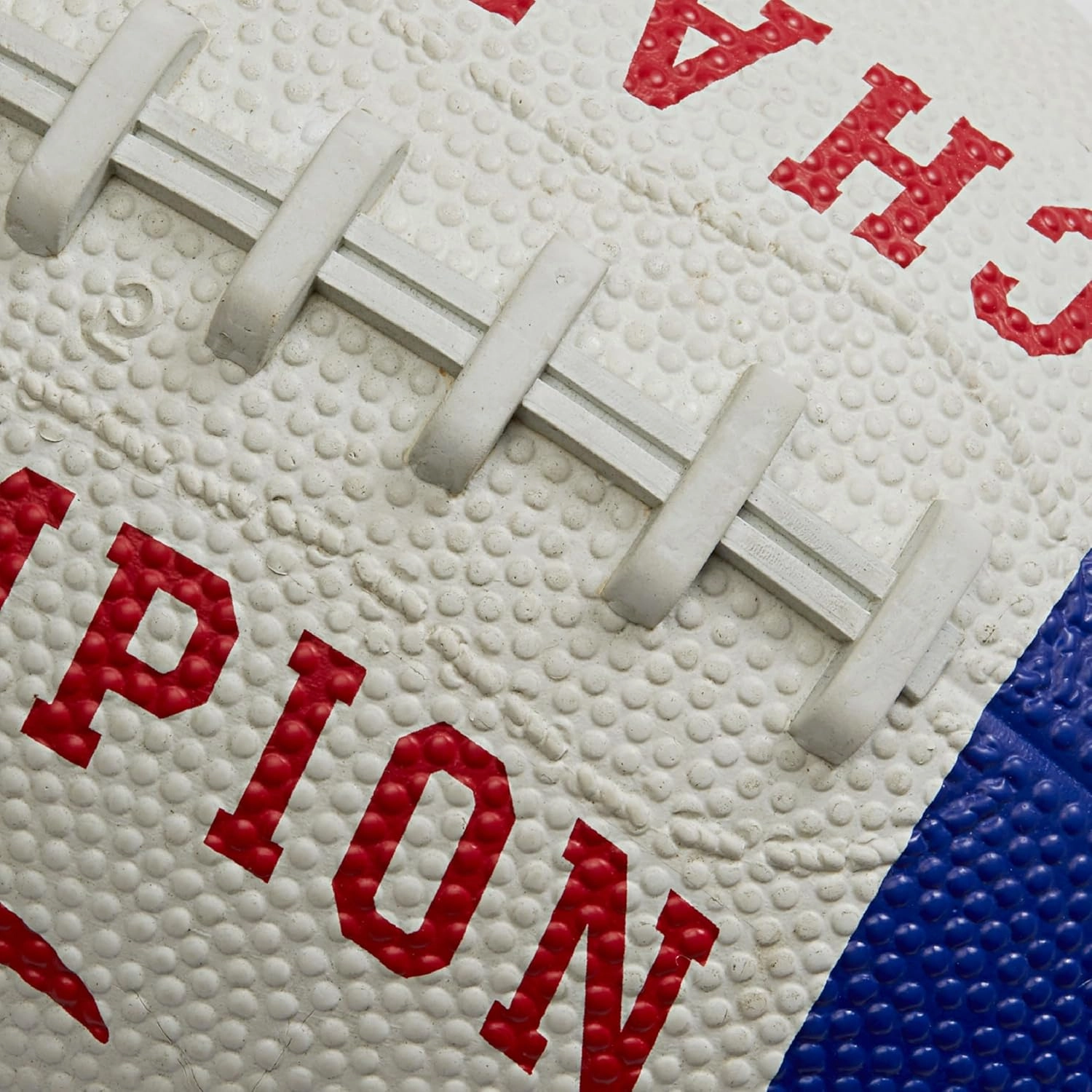 Champion Blitz Football, All-Weather Football, Enhanced Grip, Durable Rubber Cover and Molded Laces, for Outdoor Sports & Training, Includes 6 Ball Pump