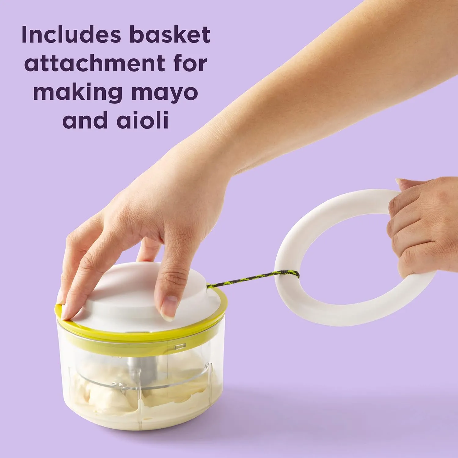 Chef'n VeggiChop Plus Hand-Powered Food Chopper and Condiment Maker