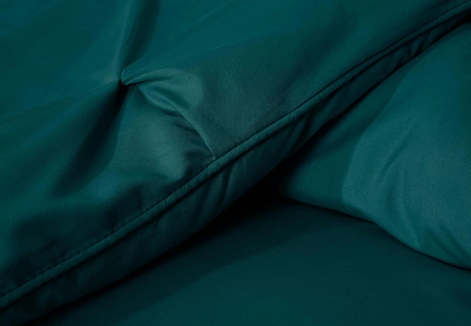 Chezmoi Collection Berlin Teal Pinch Pleat Queen Comforter Set, 3-Piece (Comforter and Pillow Shams) - Soft Pintuck, Lightweight All Season Microfiber