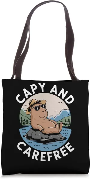 Chilling Capybara Lover Wildlife Zoo Rodent Animal Capy Tote Bag