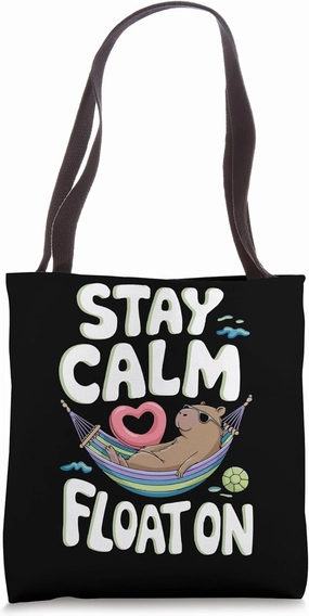 Chilling Capybara Lover Wildlife Zoo Rodent Animal Capy Tote Bag