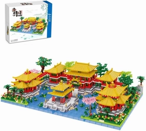 Chinese Architecture Micro Building Blocks Set, 4951PCS Old Summer Palace Micro Building Set, Classical Famous Collection Model, Creative Building Toys Model Set Gifts for Adults and Teens (8242)