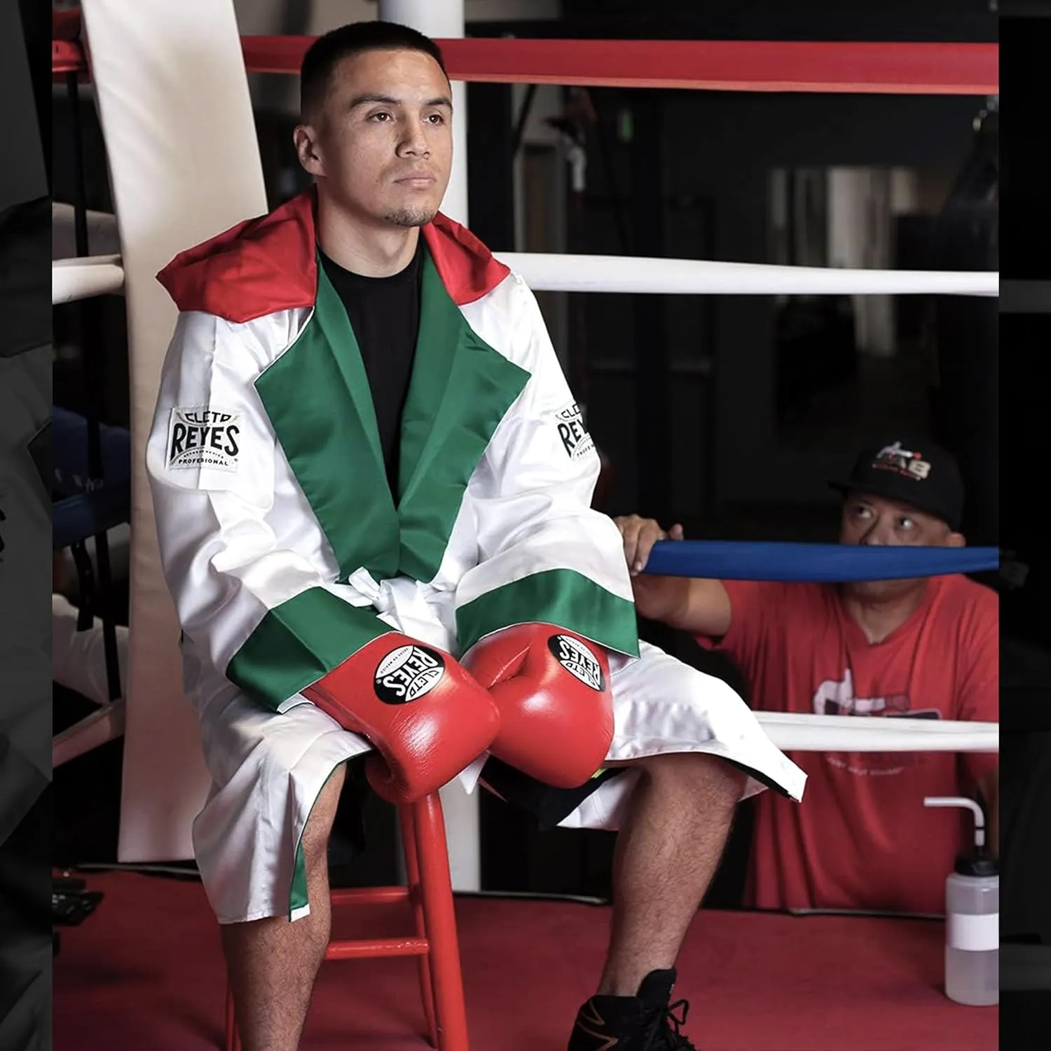CLETO REYES Satin Boxing Robe with Hood for Men and Women, Adult Unisex Competition Uniform Apparel Clothes
