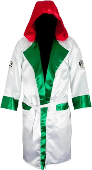 CLETO REYES Satin Boxing Robe with Hood for Men and Women, Adult Unisex Competition Uniform Apparel Clothes