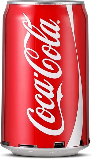 Coca-Cola Can Shape Bluetooth Speaker, Portable Wireless Speaker with Bluetooth 5.0, AUX, USB Slot & TF Slot | Loud Bass Sound | Compact Design for Indoor & Outdoor Use & Travel