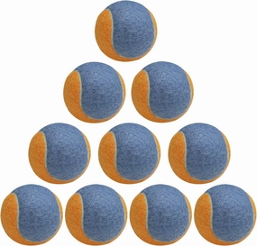 Color Matching Tennis Balls Orange Green, 10pcs Pack of Pressure Training Tennis Balls for Beginners Novice Players Practice Ball, Dog Tennis Balls for All Court Types