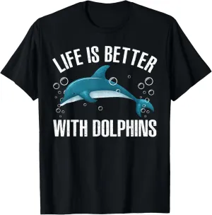 Cool Dolphin For Men Women Sea Ocean Animal Dolphin Lover T-Shirt