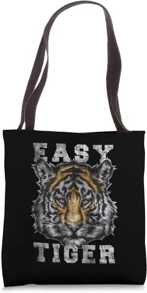 Cool Tiger Funny Genus Panther Felidae Cat Lover Novelty Tote Bag