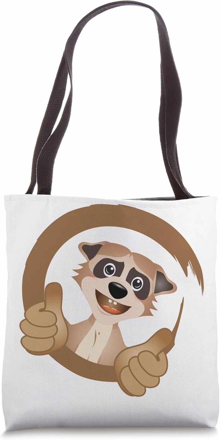 Cool meerkat with thumb upwards Tote Bag