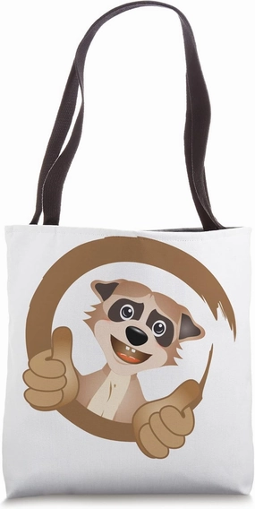 Cool meerkat with thumb upwards Tote Bag
