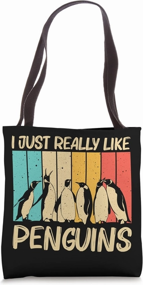 Cool Penguin Design For Men Women Emperor Penguin Bird Lover Tote Bag