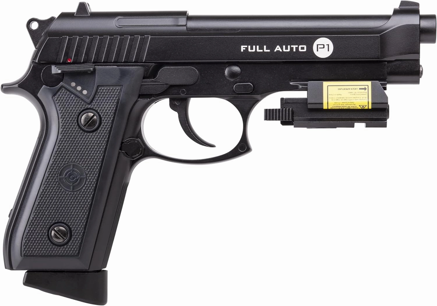 Crosman CFAMP1L Full Auto P1 CO2-Powered BB Air Pistol With Laser Sight (Class II <1 mW)