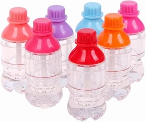 CTKcom 5ML Lip Gloss Tubes Coke Bottle Shape Clear Lipstick Tubes with Cap Empty Plastic Refillable Lip Gloss Containers with Wand, for Women Girls DIY Cosmetic Makeup,10 Pack