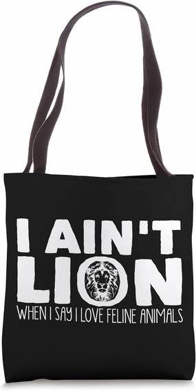Cub Lioness Tamer Jungle Roar Leo Predator Feline Mane Lion Tote Bag