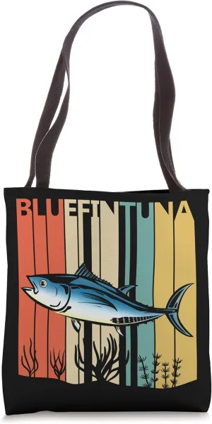 Cute Bluefin Tuna Safari Zoo Animal Art Tote Bag