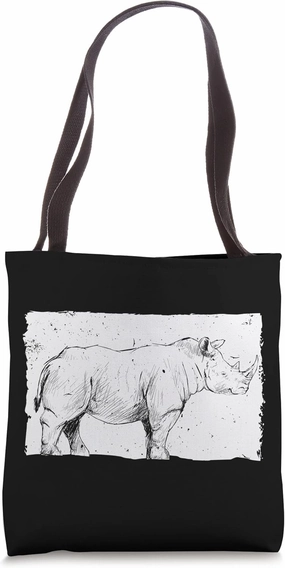 Cute Rhino Design For Men Women Kids Rhinoceros Rhino Lover Tote Bag