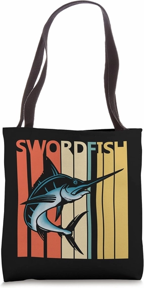 Cute Swordfish Safari Zoo Animal Art Tote Bag