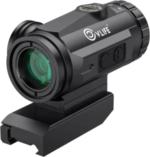 CVLIFE WolfCovert 3X Prism Scope, Electronic Button Control Compact Prism Optic with Illuminated BDC Reticle for .223/5.56