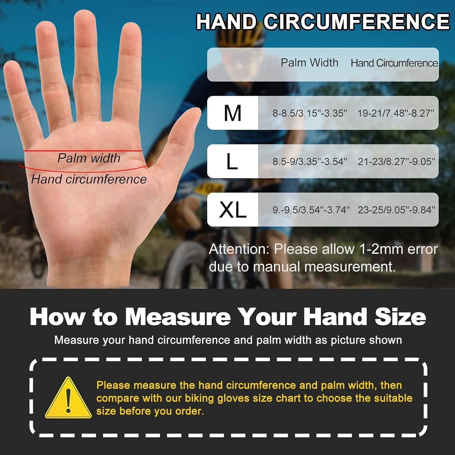 Cycling Gloves Bike Gloves for Men Women Fingerless Mountain Bike Glove with Breathable Shock-Absorbing Motorcycle Gloves for Road