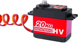 CYS 20KG RC Servo, Waterproof Digital Servo, High Torque RC Motor, Stainless Steel Gear, Full Aluminum Case, 25T Standard Digital Iron Core Servo for 1/8 RC Car/Helicopter/Airplane