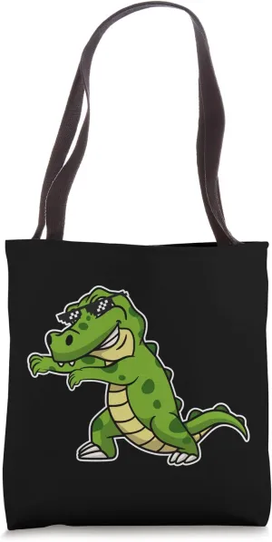 Dab Dabbing Swag Dope Alligator Reptiles Zoo Animals Ponds Tote Bag