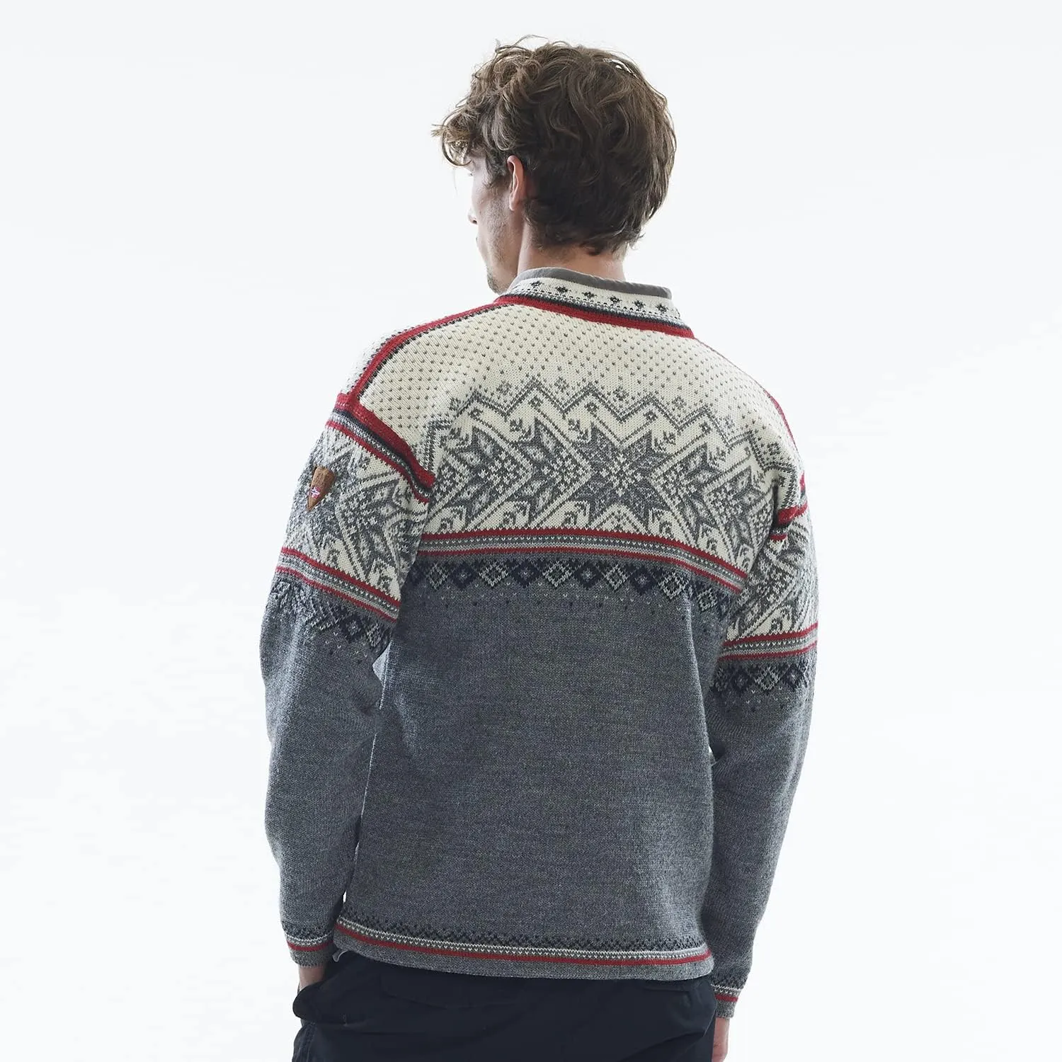 Dale of Norway Vail Sweater - 100% Lightweight Wool Sweater - Mens Sweaters - Unisex Ski Sweater - Quarter Zip Pullover Men