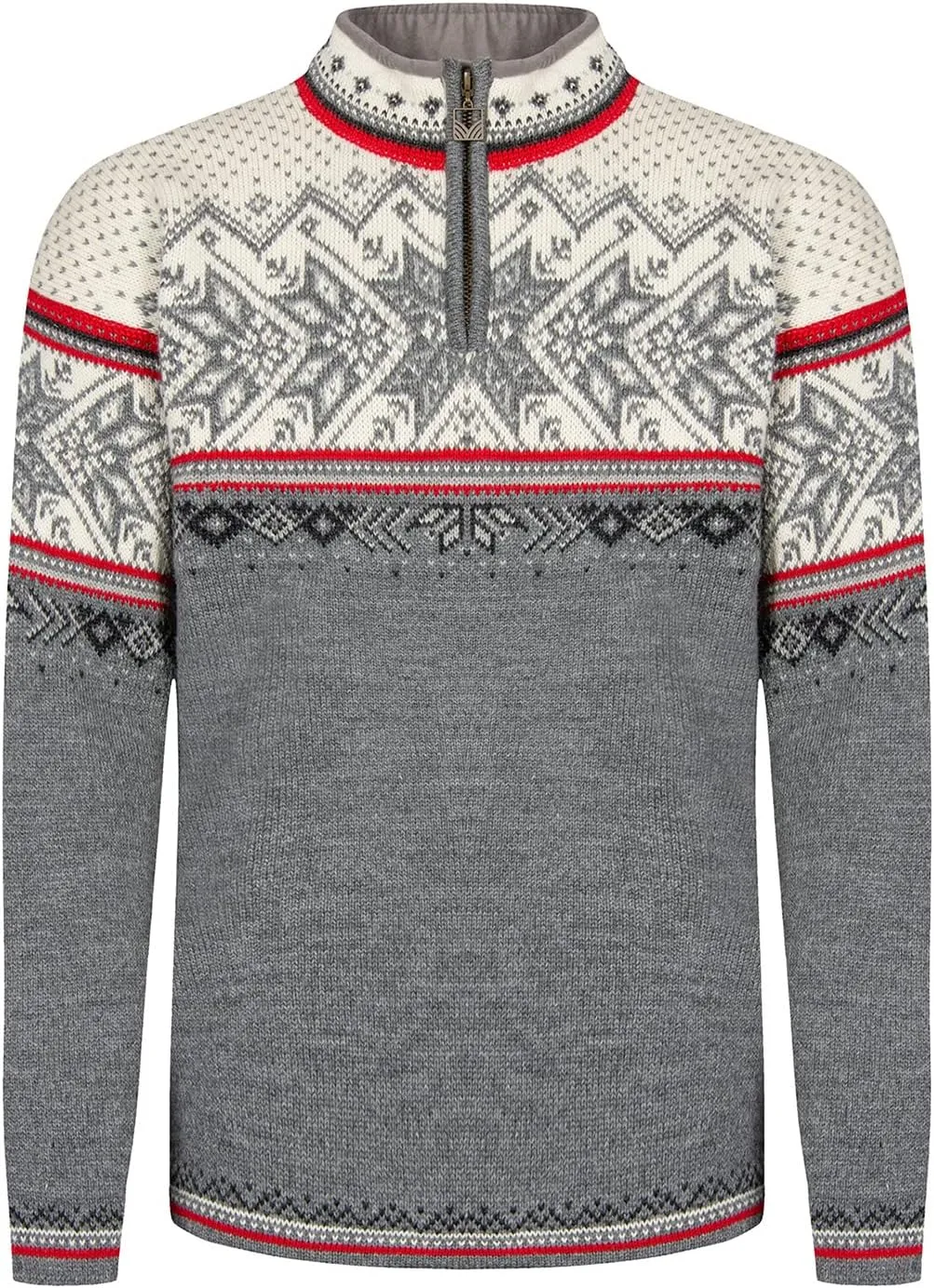 Dale of Norway Vail Sweater - 100% Lightweight Wool Sweater - Mens Sweaters - Unisex Ski Sweater - Quarter Zip Pullover Men