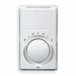 Dayton Elct Wl/Ceil Htr Thrmostat,4-1/2"H,2Pole 2YU89 - 1 Each