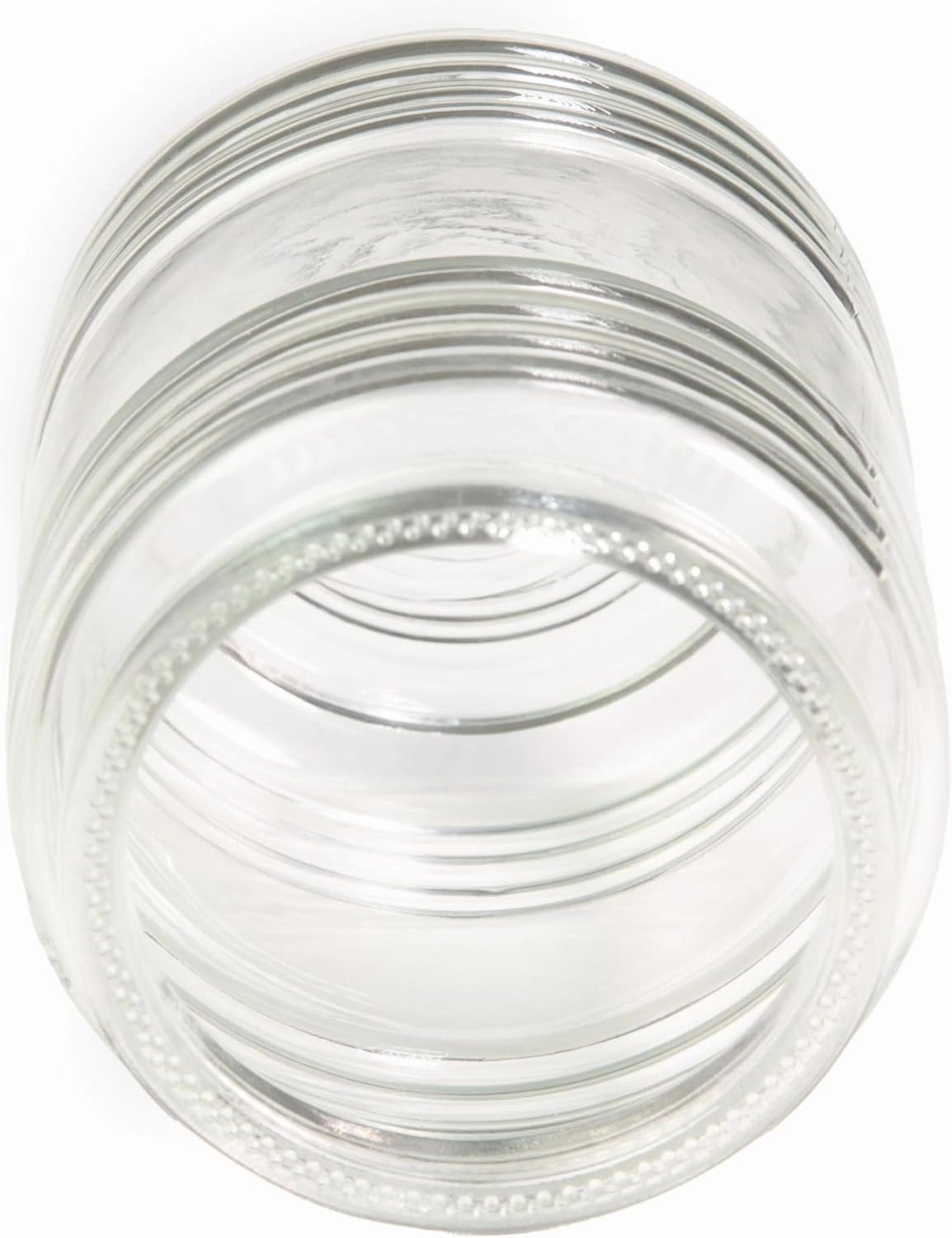 Design House Jelly Jar Light Replacement Glass, Clear Cylinder, 3-Inch Opening, 924076