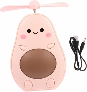 Didiseaon Hand-held Makeup Mirror with Fan Led Lighted Portable Rechargeable Compact Travel Mirror