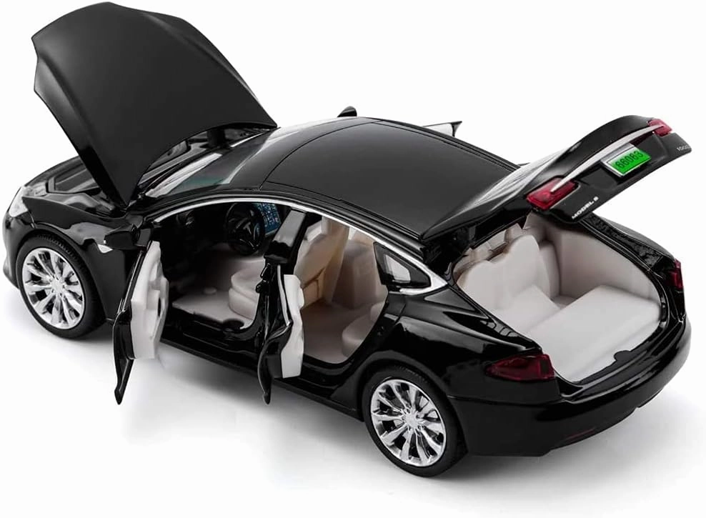 Diecast Car Model S 1/32 Scale Alloy Model S Toy Car Pull Back Car Vehicles Toy with Lights and Sound Mini Collectible Model S Play Toy for 3   Years Old Toddlers Kids Gift