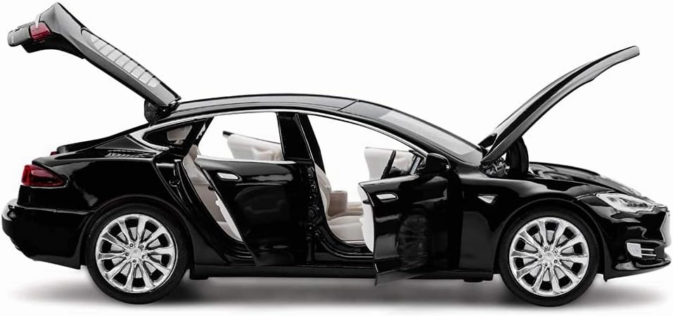 Diecast Car Model S 1/32 Scale Alloy Model S Toy Car Pull Back Car Vehicles Toy with Lights and Sound Mini Collectible Model S Play Toy for 3   Years Old Toddlers Kids Gift