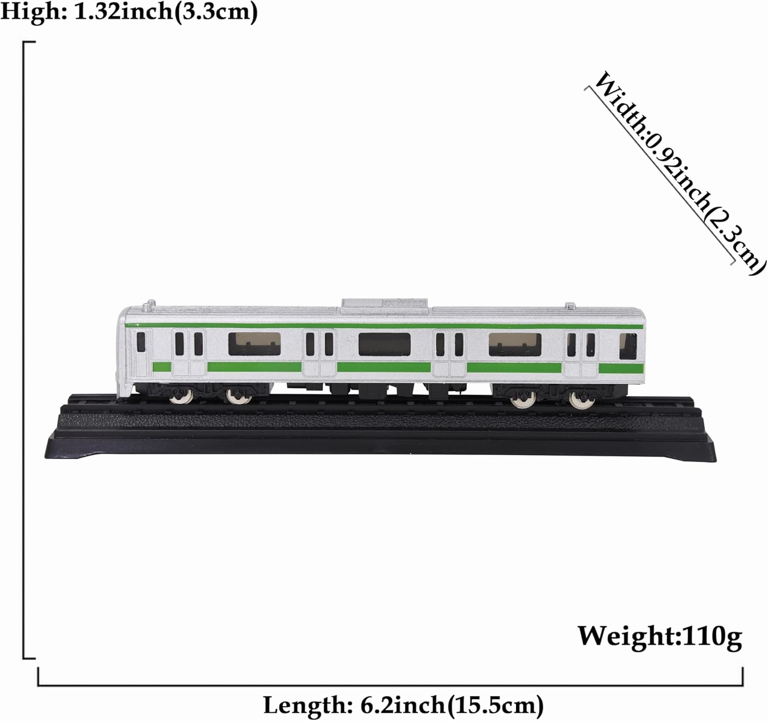 Diecast Model Train with Train Track,Metal Train Toy,Home Office Home Decoration,Gift for Holiday Birthdays or Christmas (Japan Subway)