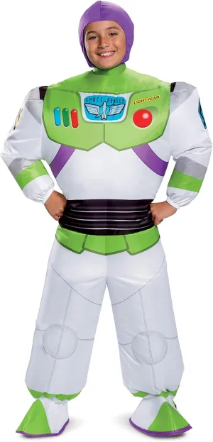 Disguise Buzz Lightyear Inflatable Toy Story 4 Child Costume, White