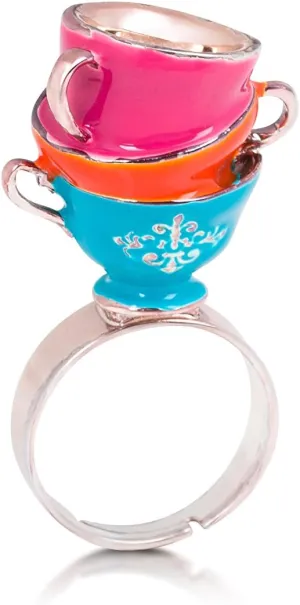 Disney Couture Alice in Wonderland Tea Cup Ring